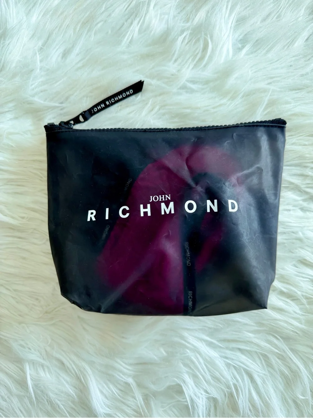 John Richmond Two-Piece Swim Bikini with Black Logo Straps
